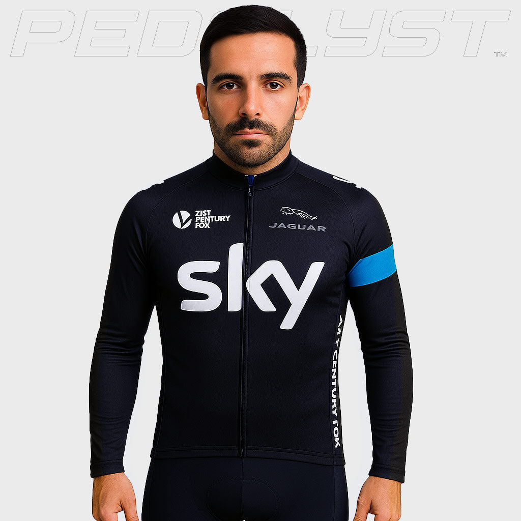 Rapha Långärmat Professionellt Cykelset Sky Jaguar