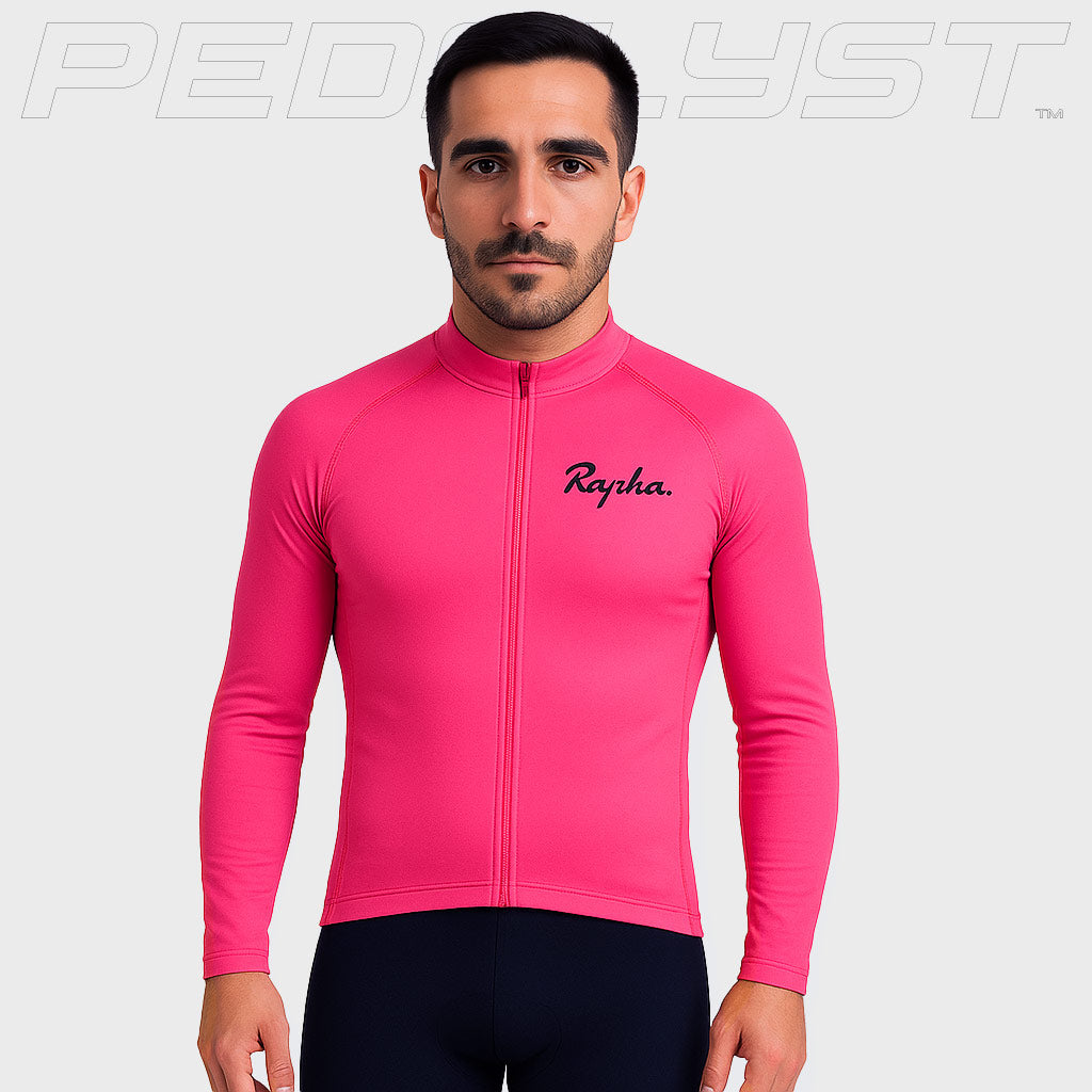 Rapha Långärmat Professionellt Cykelset Rosa