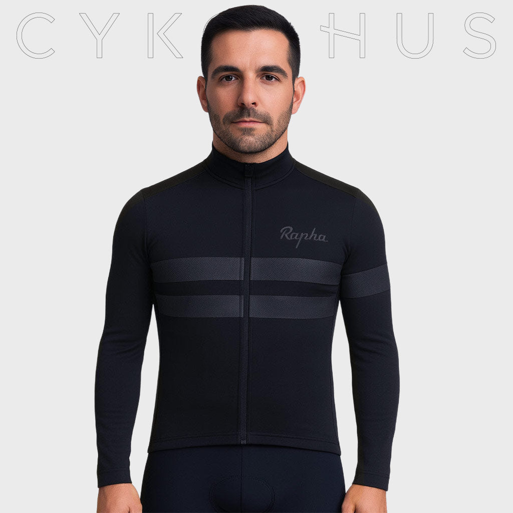 Rapha Långärmat professionellt cykelset Svart