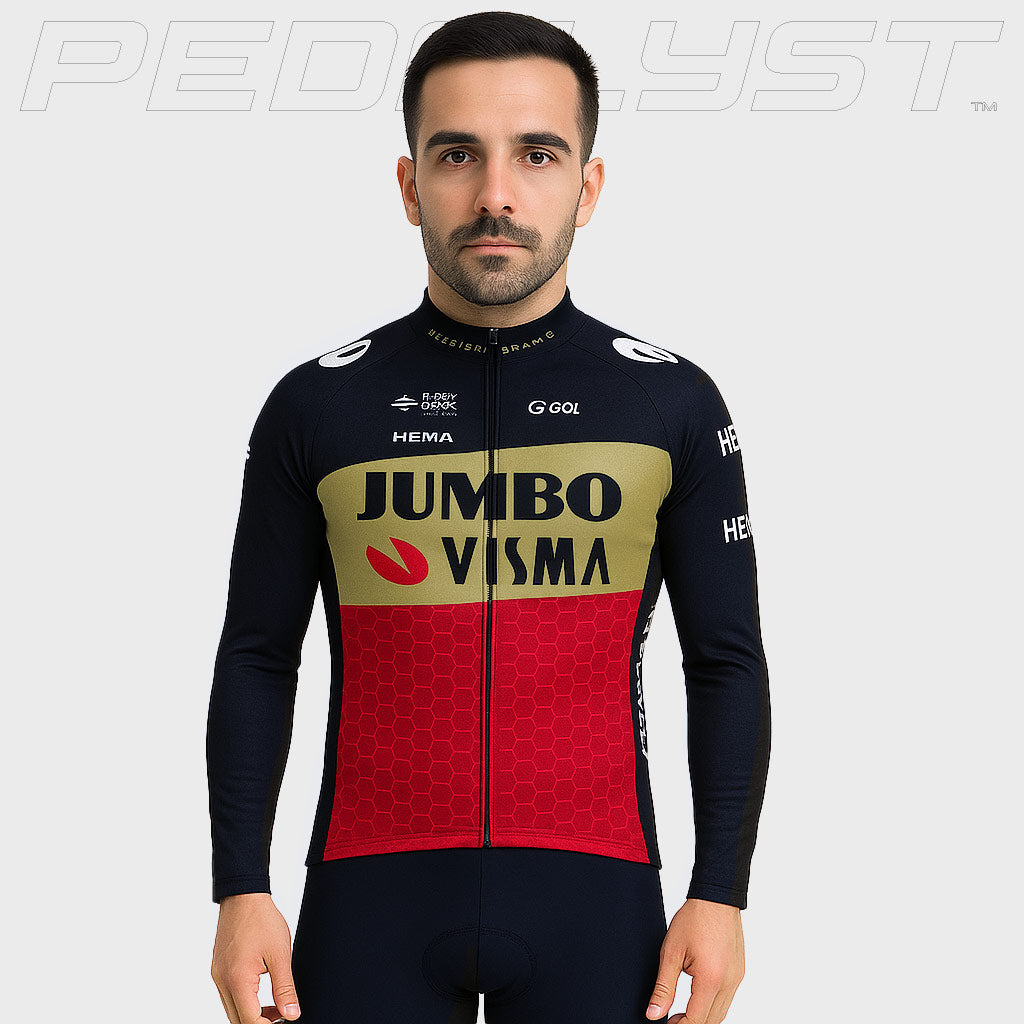 Jumbo Visma | Långärmat Professionellt Cykelset